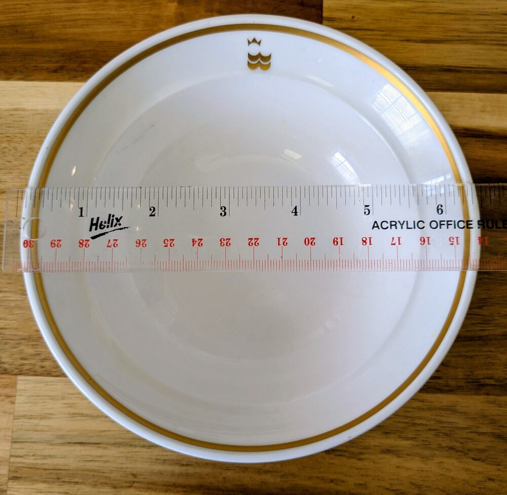 Noritake Primadura Royal Caribbean Cruise Line 6.5" Gold Rim Soup Bowl Porcelain